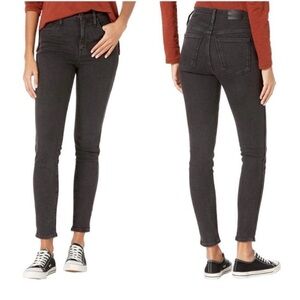 Madewell 10” High-rise Skinny size 23 T Black Jeans Style # AC137.